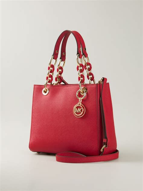 red leather michael kors bag|michael kors red bag sale.